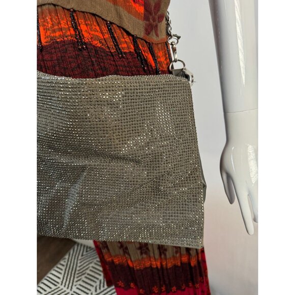 Forever 21 Gray Vegan Leather & Rhinestone Crossbody Bag With Zebra Lining Blemi - Picture 16 of 16